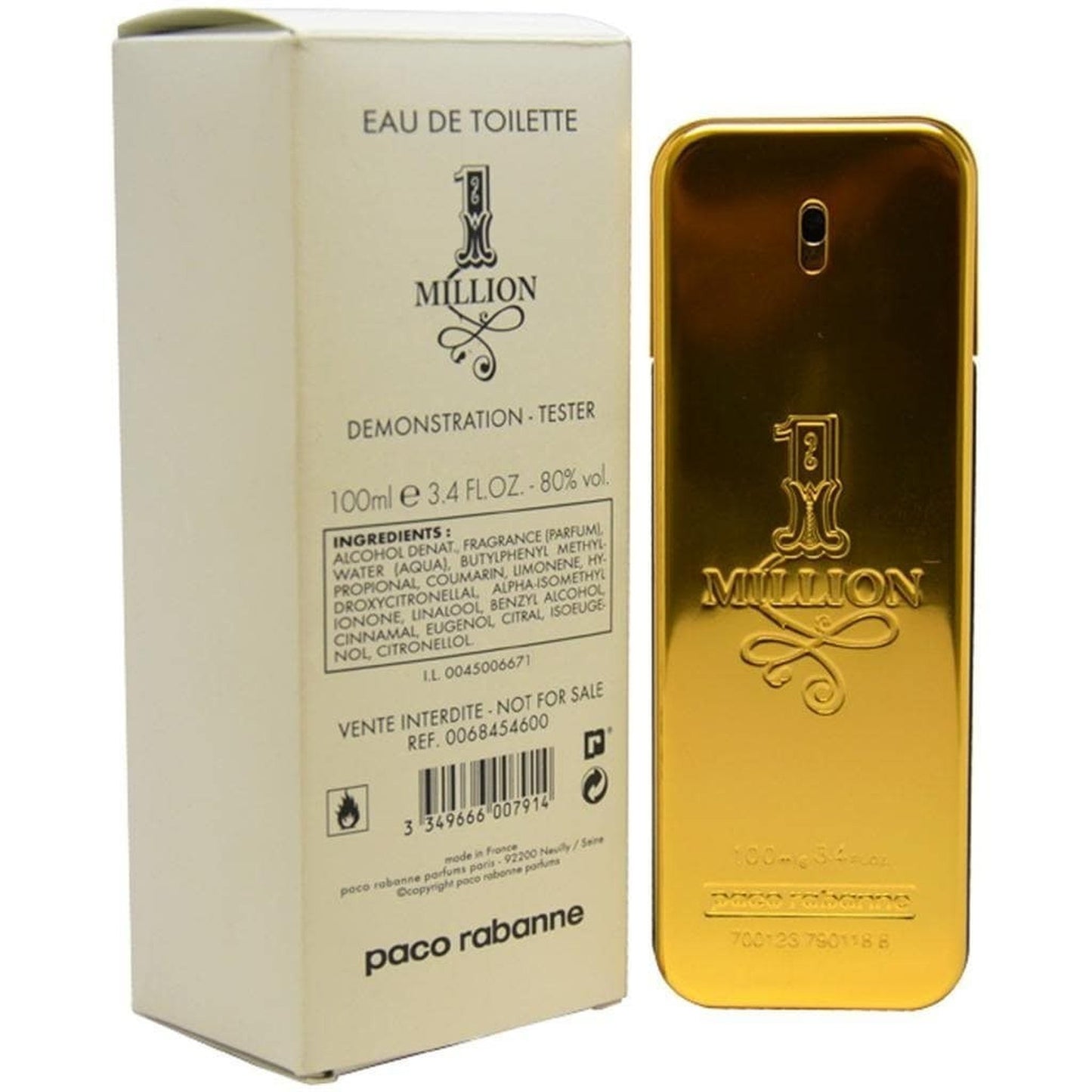 Paco Rabanne One Million Men Edt 100Ml Tester
