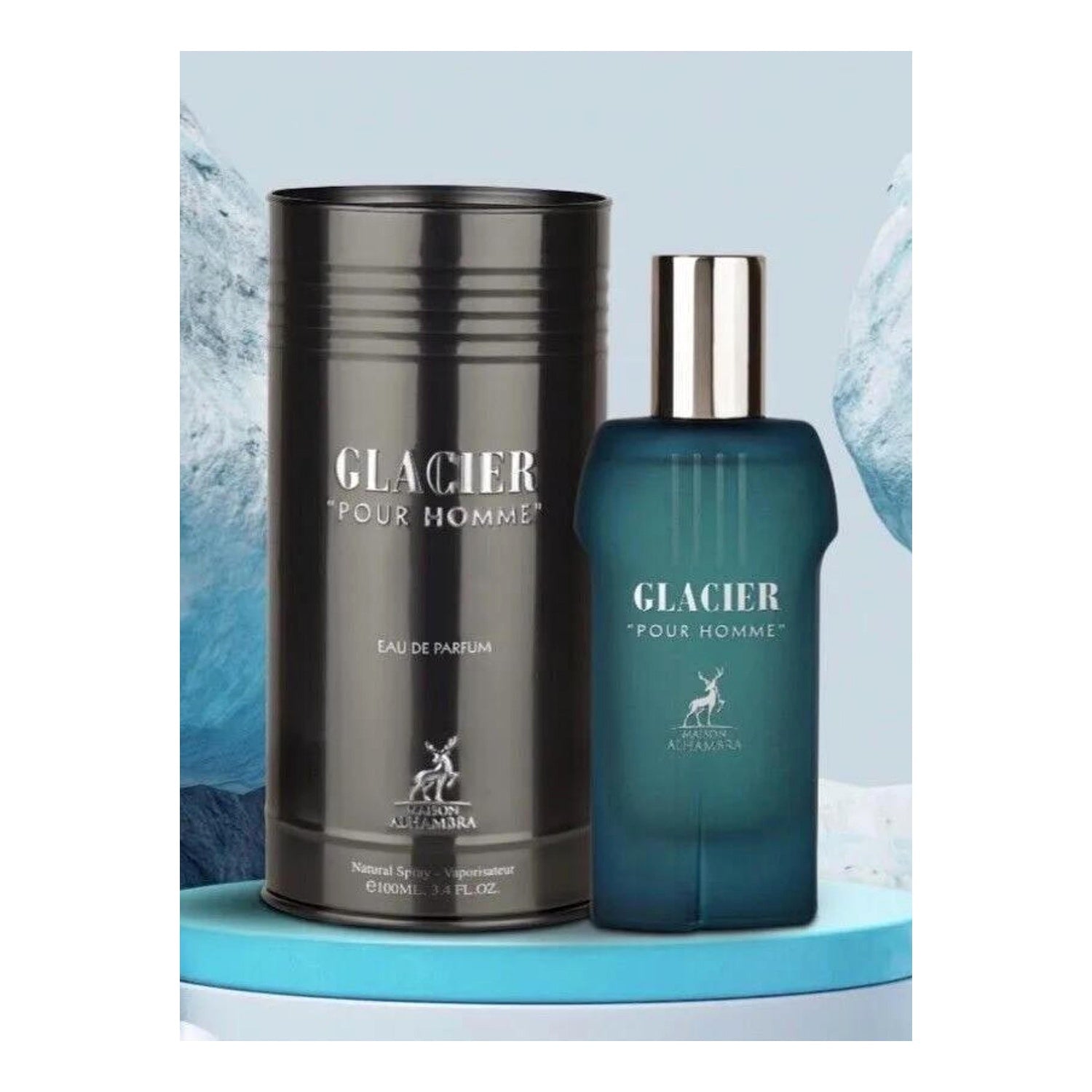 香水(ユニセックス) Maison Alhambra Glacier Pour Homme 100ml MAISON ALHAMBRA GLACIER POUR HOMME EDP 100ML – Alisha Perfumes