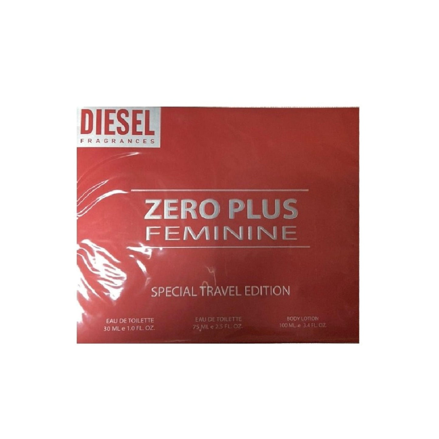 DIESEL ZERO PLUS WOMAN EDT 75ML+30ML+BL 100ML