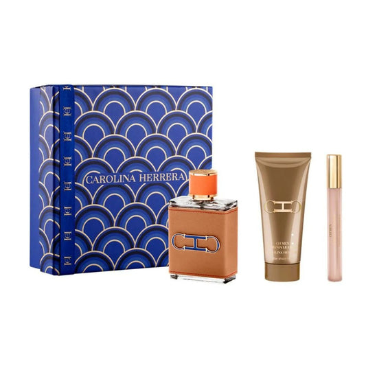 Carolina Herrera Ch Men Insignia Leather Edp 100Ml+10Ml+Ash 100Ml