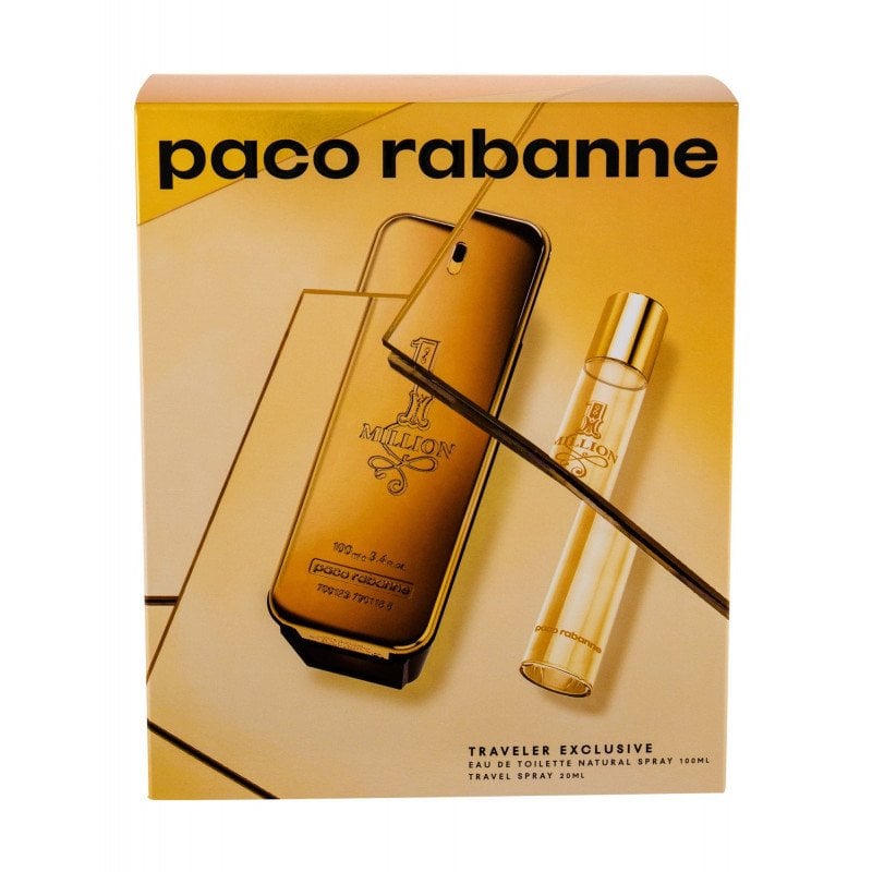 Paco Rabanne One Million Men Edt 100Ml+20Ml Set Travel