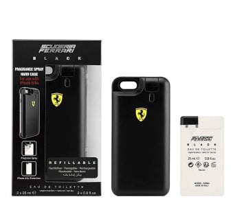 Ferrari Black Scuderia 2 X 25Ml +  Carcasa Iphone 6