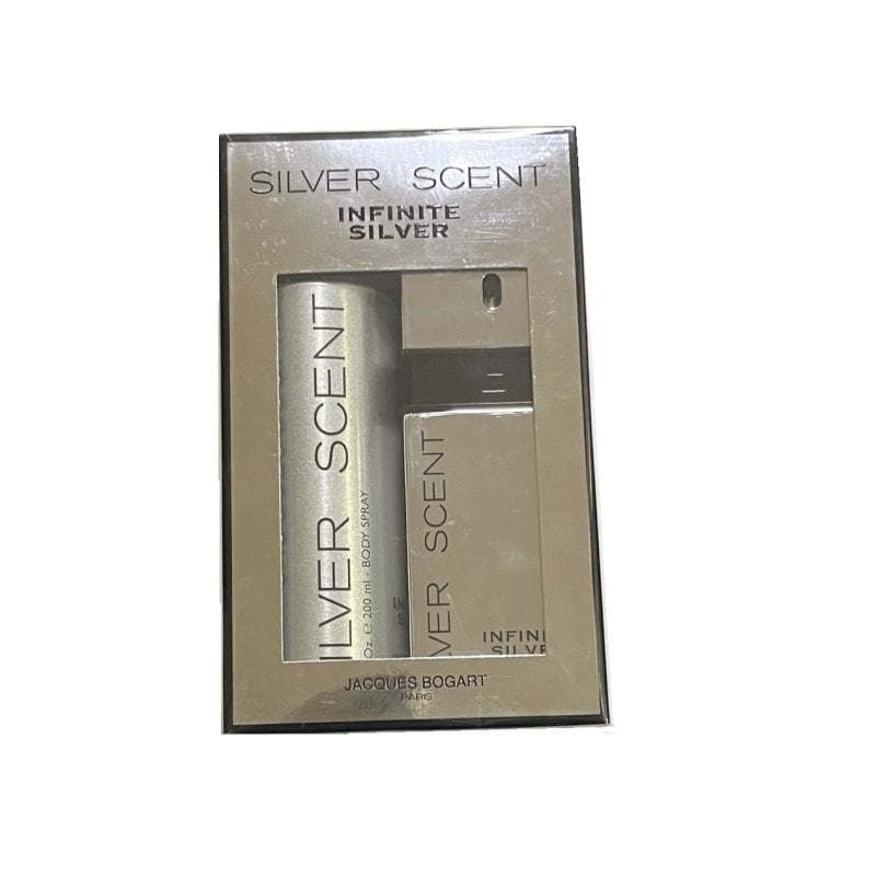 Jacques Bogart Silver Scent Infinite Silver Men Edt 100Ml + Body Spray 200Ml Set