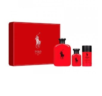 Ralph Lauren Polo Red Men Edt 125Ml+ 40Ml+Deo 75Ml Set