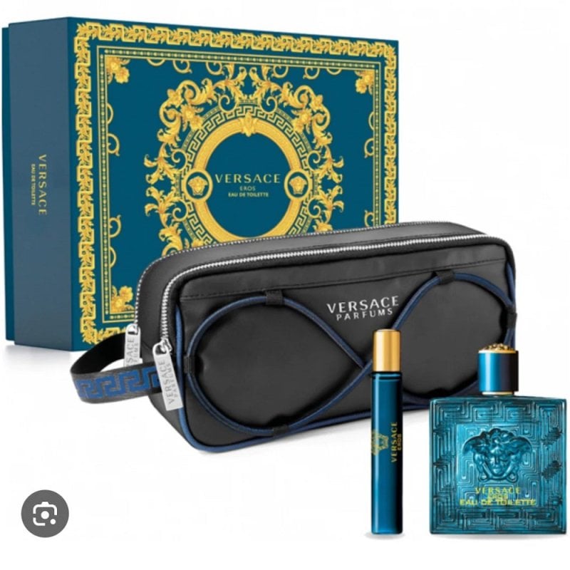 Versace Eros Men Edt 100Ml +10Ml+Bolso Set