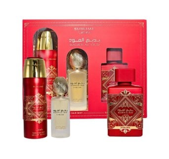Lattafa Badee Al Oud Sublime Edp 100Ml+Hair Mist 50Ml+Deo 200Ml