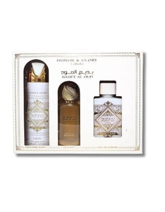 Lattafa Badee Al Oud Honor & Glory Edp 100Ml+Hair Mist 50Ml+Deo 200Ml