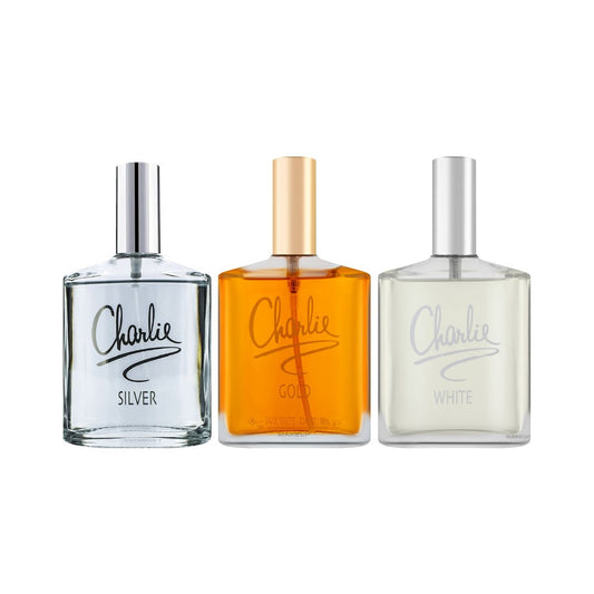 Revlon Charlie Pack 3X Edt 100Ml (Silver, White, Gold)