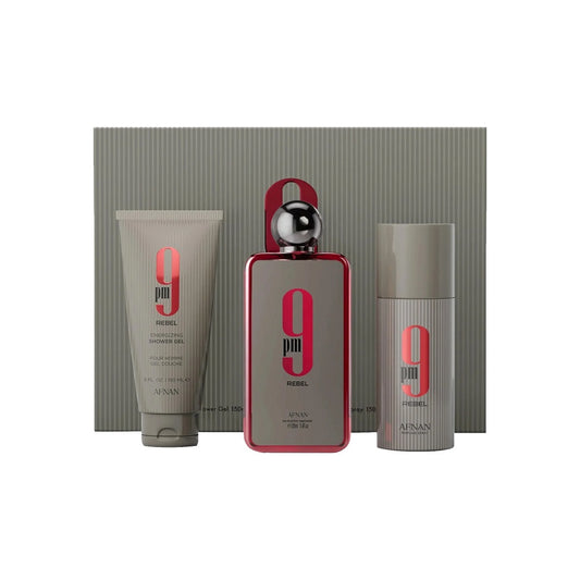 Afnan 9pm Rebel Edp 100ml + Sg 150ml + Deo 150ml