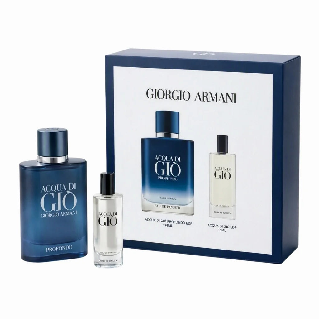 GIORGIO ARMANI ACQUA DI GIO PROFONDO EDP 100ML+ GIO EDP 15ML SET