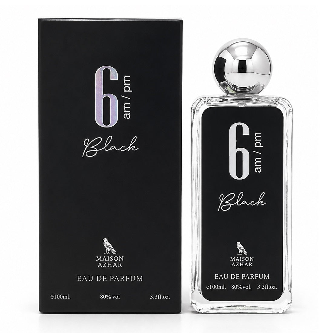 MAISON AZHAR 6 AM PM BLACK MEN EDP 100ML