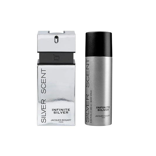 JACQUES BOGART SILVER SCENT INFINITE SILVER EDT 100ML+BODY SPRAY 200ML