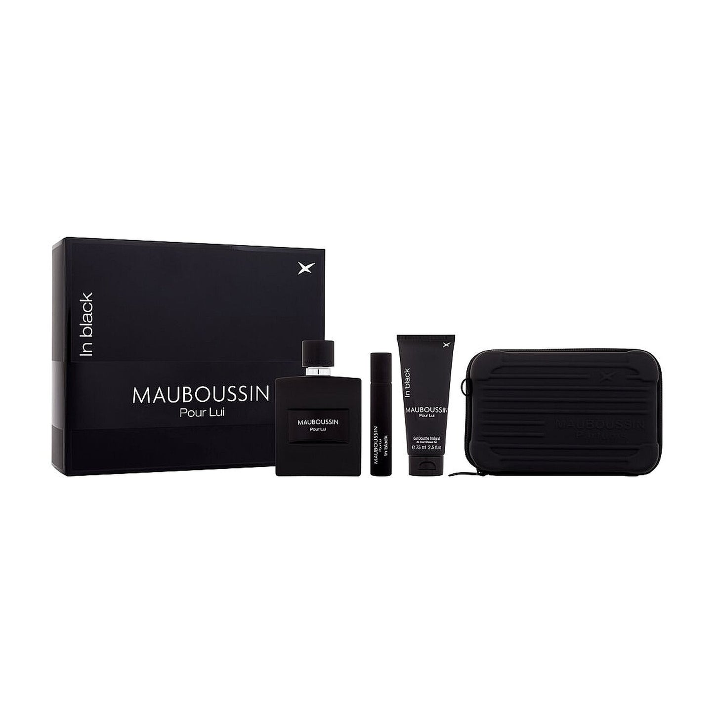 MAUBOUSSIN POUR LUI IN BLACK EDP 100ML+20ML+SG75ML+BOLSO