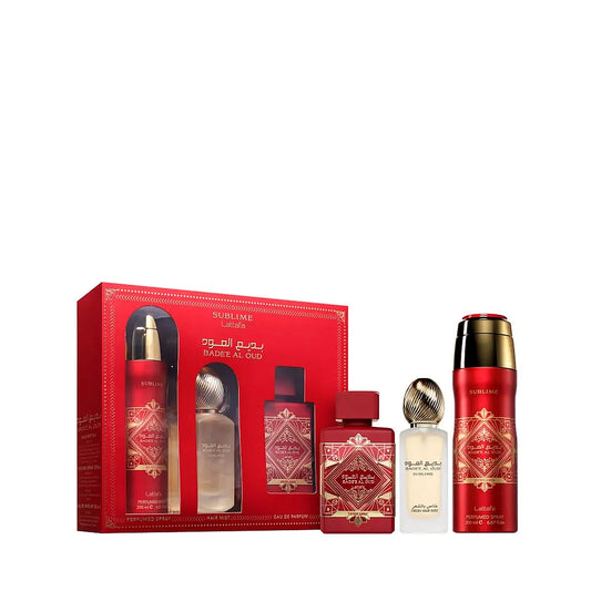 LATTAFA BADEE AL OUD SUBLIME EDP 100ML+HAIR MIST 50ML+DEO 200ML