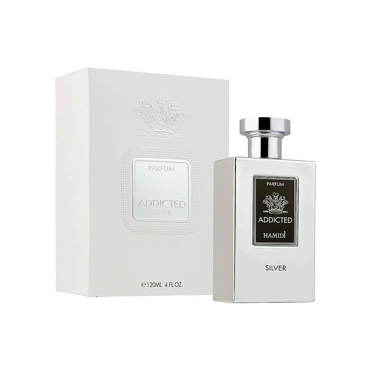 HAMIDI ADDICTED SILVER MEN PARFUM 120ML