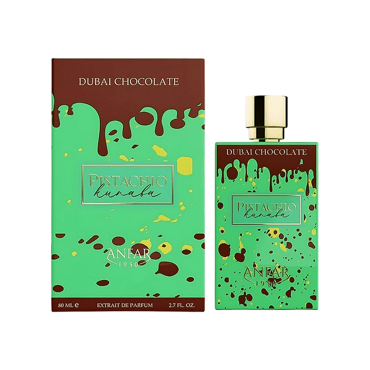 ANFAR 1950 Pistachio kunafa Dubai Chocolate Extrait EDP 80 ML (U)