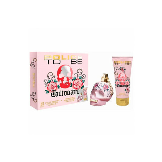 Police To Be Tattoart For Woman EDT 75 ml + Body Lotion 100 ml
