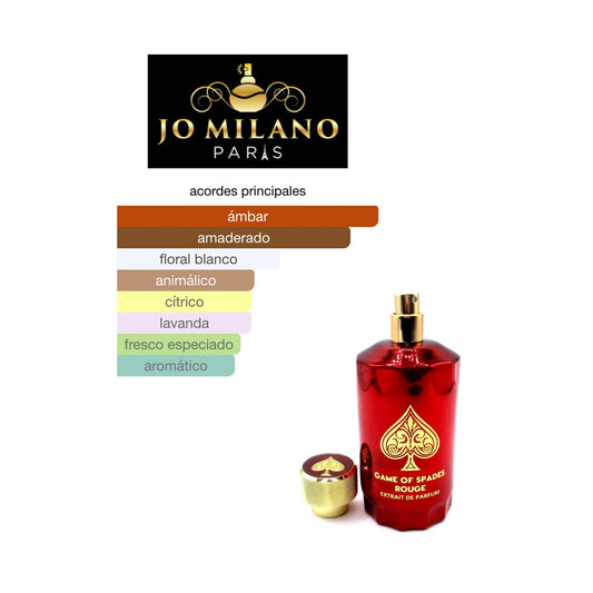 JO MILANO GAME OF SPADES ROUGE PARFUM 100ML