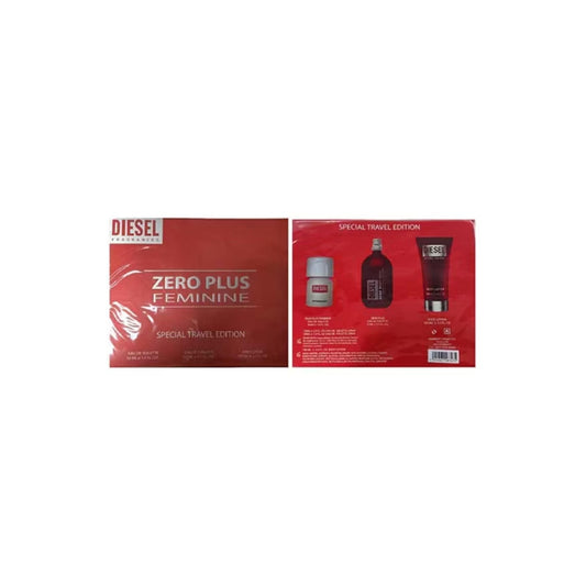 DIESEL ZERO PLUS WOMAN EDT 75ML+30ML+BL 100ML