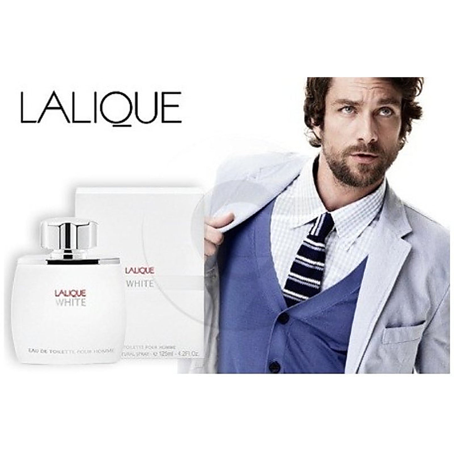 LALIQUE WHITE MEN EDT 125ML