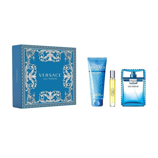 VERSACE EAU FRAICHE MEN EDT 100ML+10ML+SG